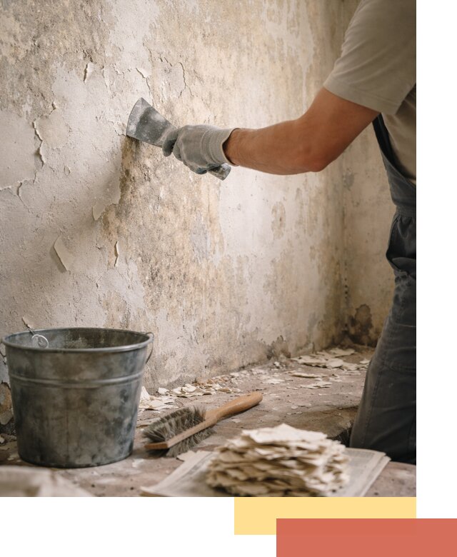 Удаление старой краски со стен в чусовом качественно и быстро