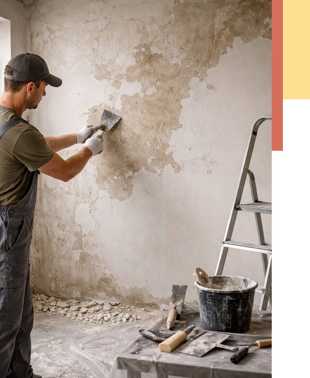 Снятие старой шпаклевки в чусовом от 1933 руб. — быстро и недорого | ОТДЕЛОЧНИК-Чсв