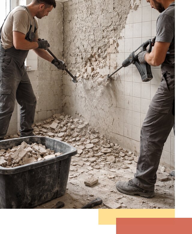 Демонтаж плитки со стен в чусовом быстро и аккуратно