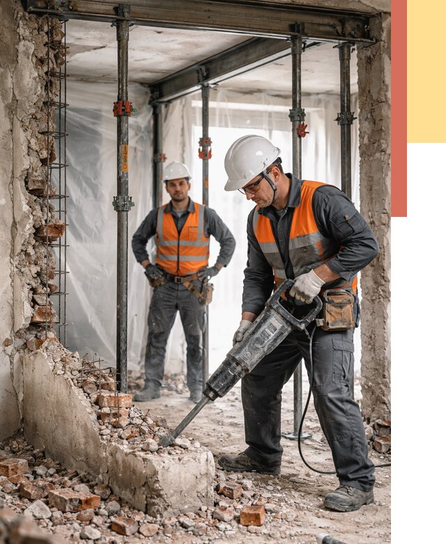 Снос несущих стен в чусовом от 10709 руб. — демонтаж несущей стены под ключ | ОТДЕЛОЧНИК-Чсв