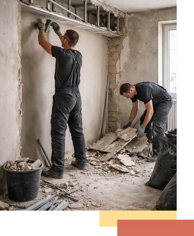 Демонтаж короба из гипсокартона в чусовом быстро и аккуратно