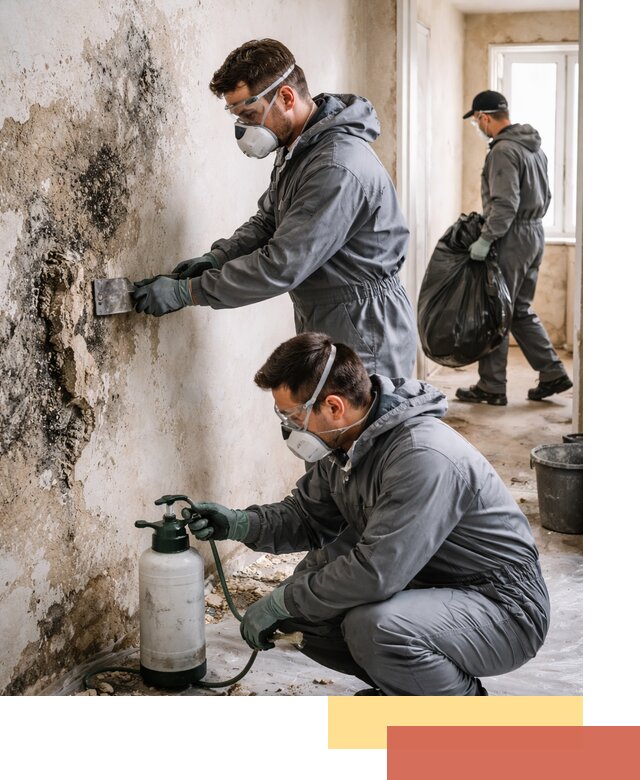 Удаление плесени со стен профессионально в чусовом