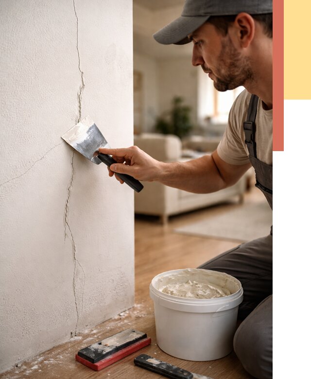 Заделка трещин и сколов в чусовом от 2560 руб. — быстро и недорого | ОТДЕЛОЧНИК-Чсв