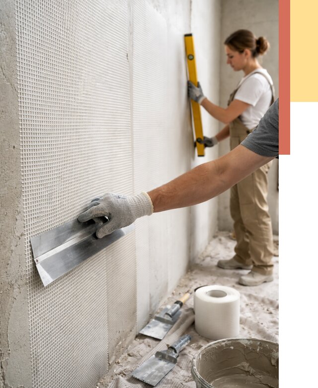 Армирование стен стеклосеткой в чусовом от 3343 руб. под ключ | ОТДЕЛОЧНИК-Чсв