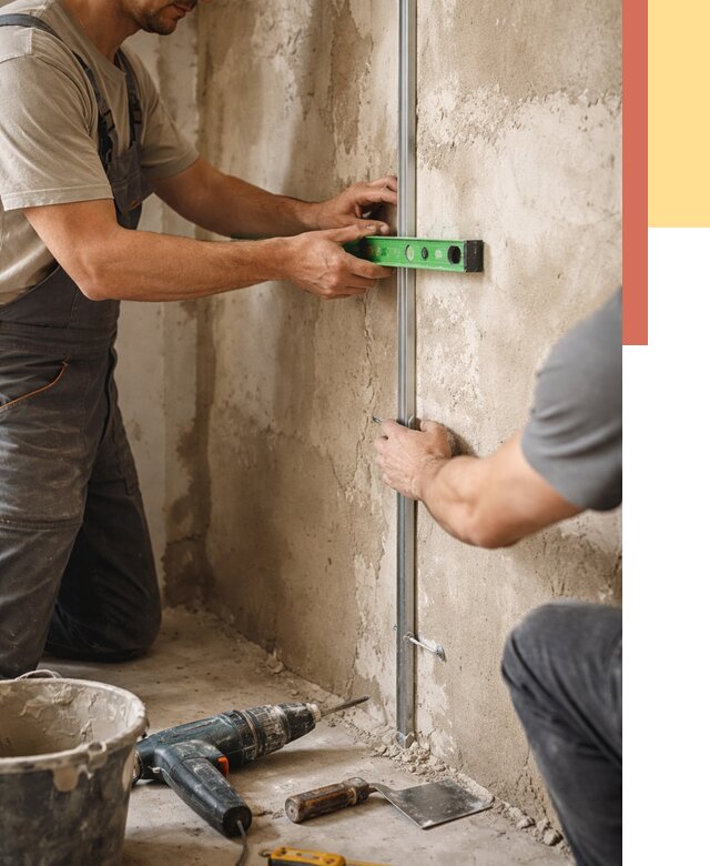 Установка штукатурных маяков в чусовом от 7314 руб. — быстро и недорого | ОТДЕЛОЧНИК-Чсв