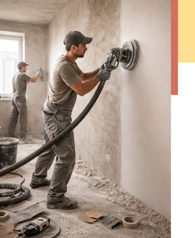 Шлифовка стен в чусовом от 1254 руб/м2 — быстро и недорого | ОТДЕЛОЧНИК-Чсв