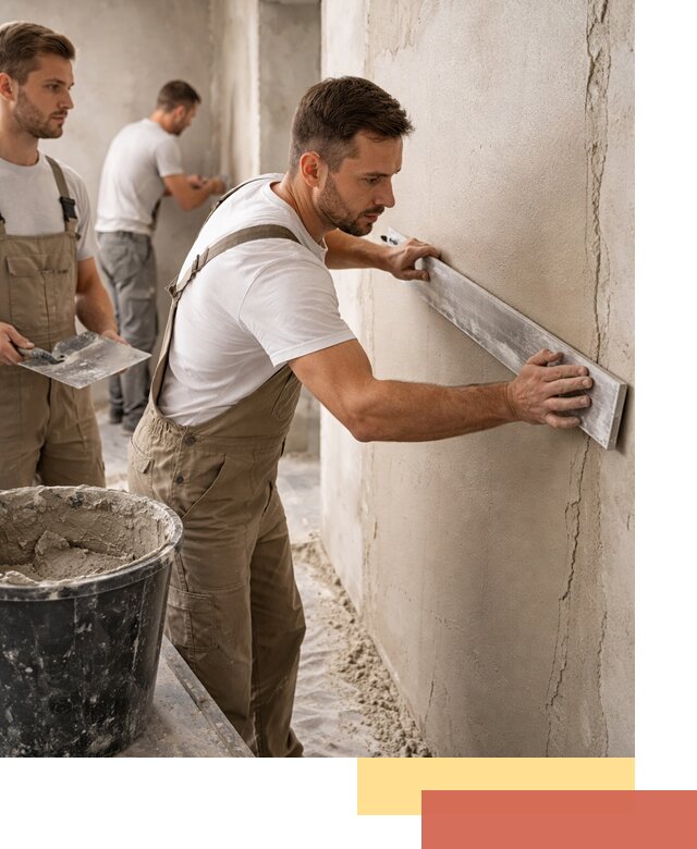 Штукатурка стен без маяков в чусовом быстро и качественно