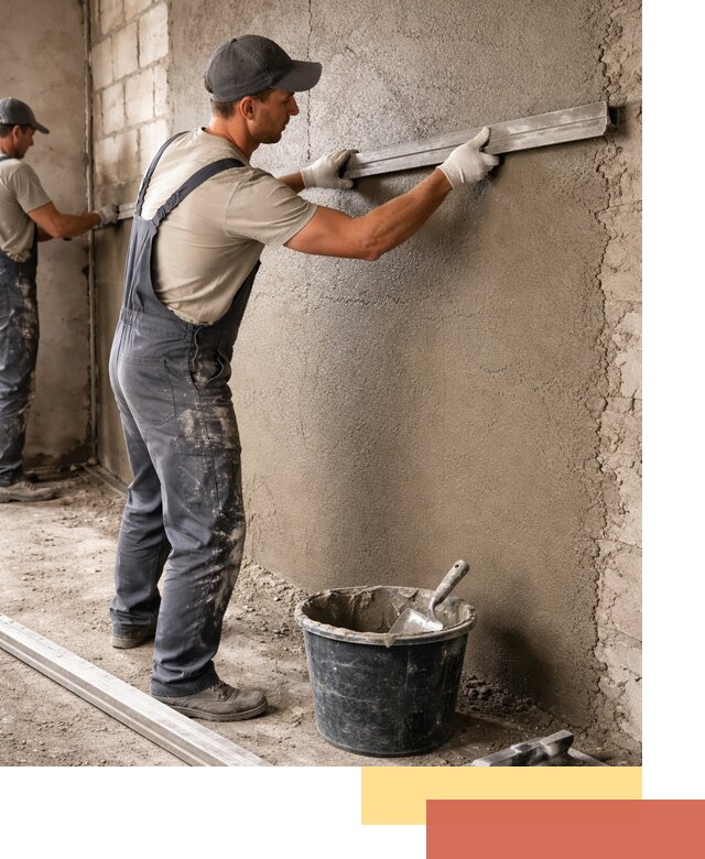 Штукатурка стен цементно-песчаная в чусовом профессионально