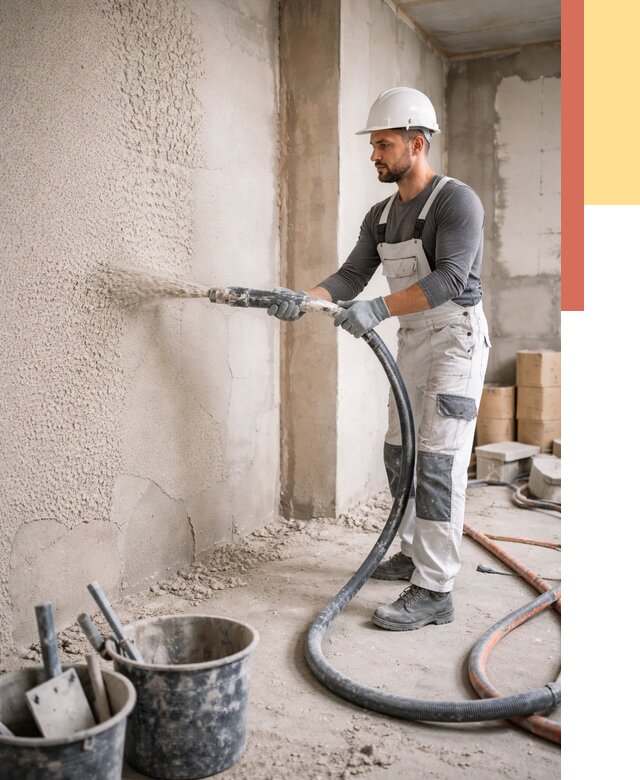 Машинная штукатурка стен в чусовом под ключ от 6791 руб./м2 | ОТДЕЛОЧНИК-Чсв