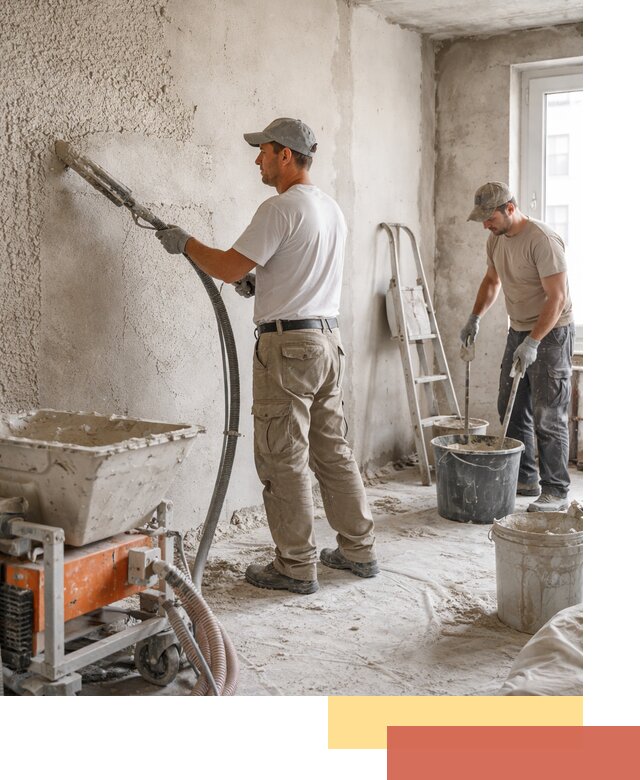 Машинная штукатурка стен в чусовом — быстро и качественно