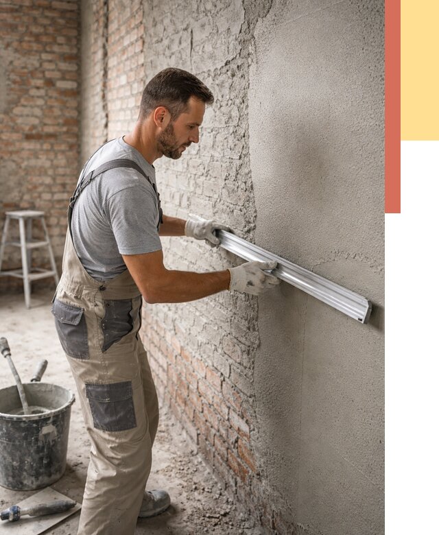 Штукатурка кирпичных стен в чусовом от 4702 руб/м2 — быстро и недорого | ОТДЕЛОЧНИК-Чсв