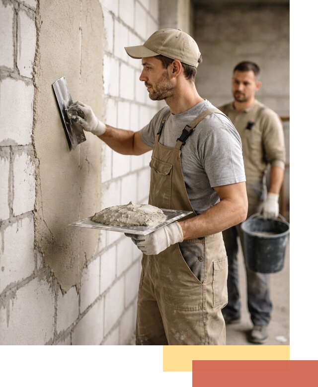 Штукатурка стен из газобетона в чусовом под ключ