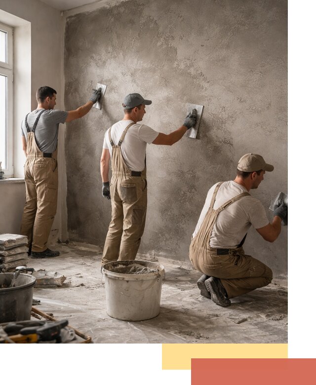 Декоративная штукатурка под бетон в чусовом для стен и потолков