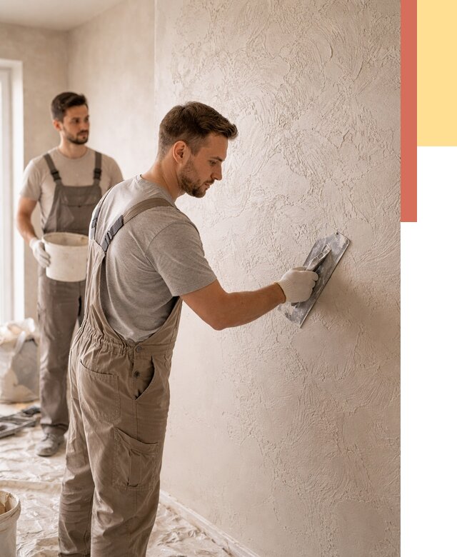 Фактурная штукатурка стен в чусовом от 4388 руб./м² — заказать под ключ | ОТДЕЛОЧНИК-Чсв