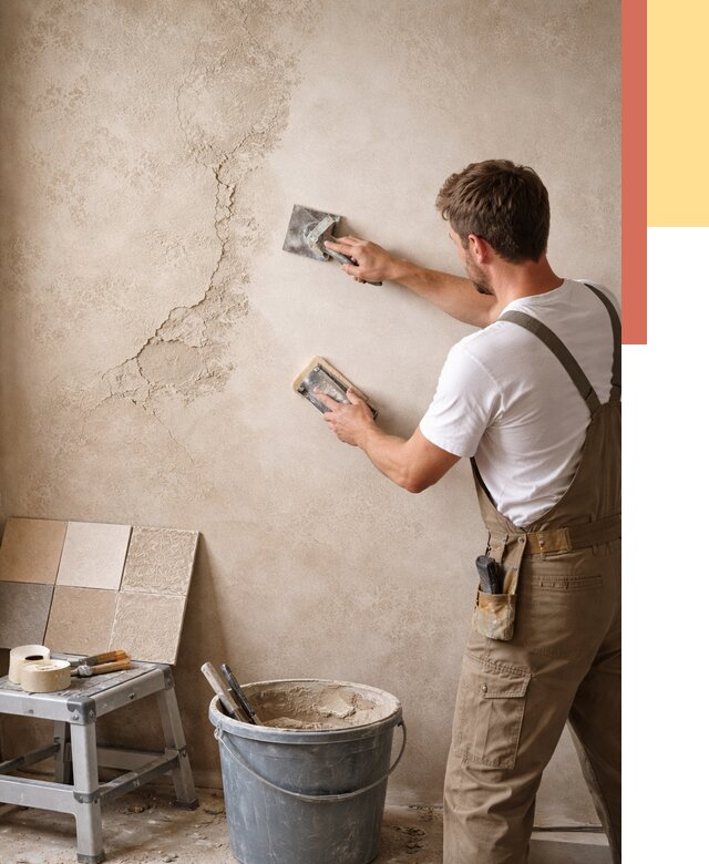 Ремонт декоративной штукатурки в чусовом от 4702 руб. под ключ | ОТДЕЛОЧНИК-Чсв