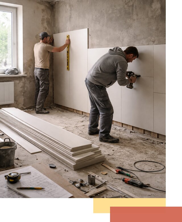 Монтаж ПВХ панелей на стены в чусовом качественно и быстро