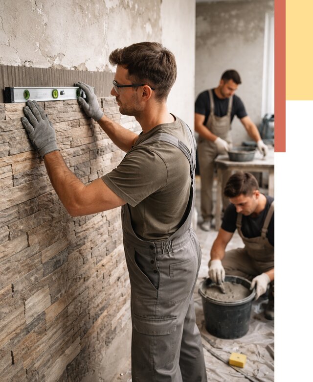 Монтаж искусственного камня в чусовом от 4702 руб. под ключ | ОТДЕЛОЧНИК-Чсв