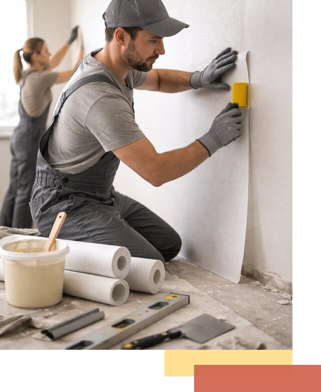 Поклейка стеклообоев профессионально в чусовом