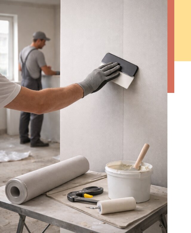 Поклейка обоев под покраску в чусовом от 3657 руб. за м2 | ОТДЕЛОЧНИК-Чсв