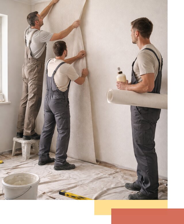 Оклейка стен обоями в чусовом — качественно и профессионально