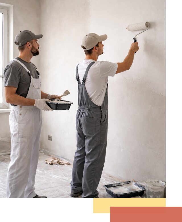 Покраска стен водоэмульсионной краской в чусовом