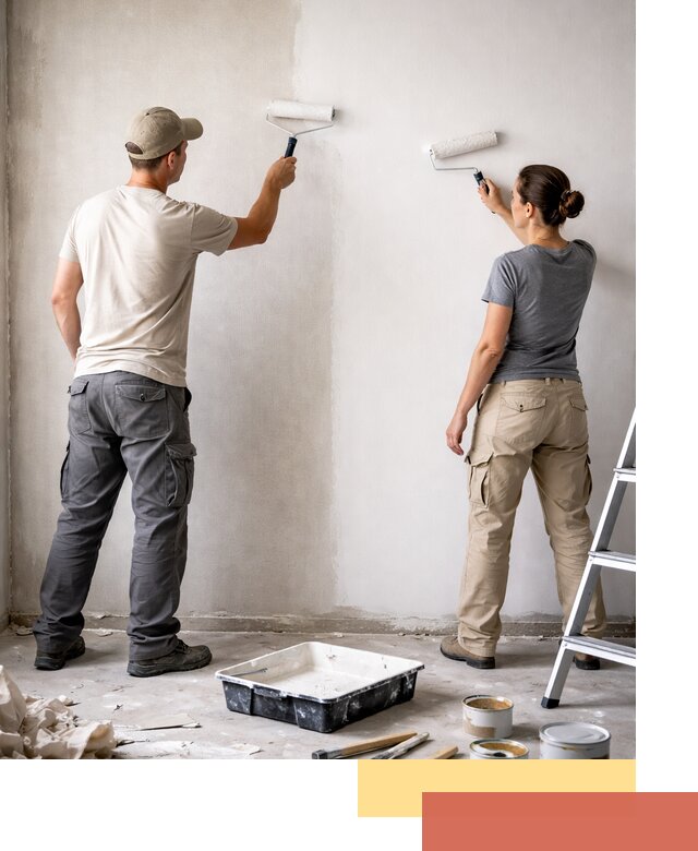 Окраска стен по стеклохолсту в чусовом качественно и долговечно