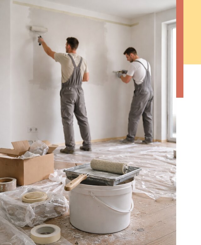 Покраска стен в квартире в чусовом от 2612 руб/м2 — быстро и недорого | ОТДЕЛОЧНИК-Чсв