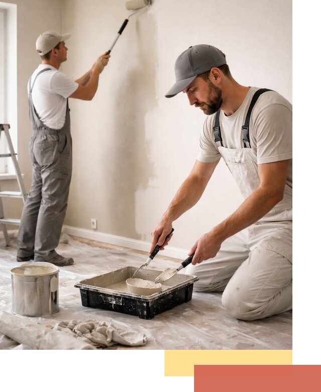 Покраска стен в квартире в чусовом — профессионально и аккуратно