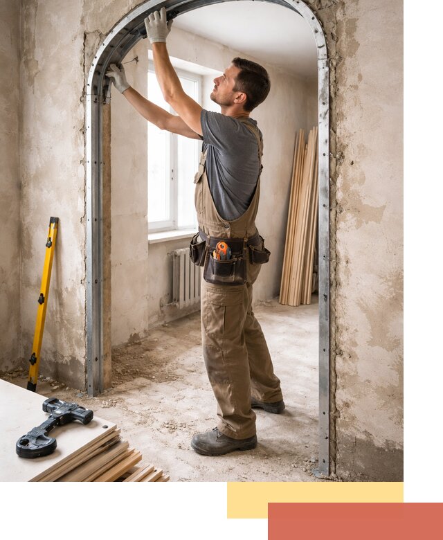 Устройство арочного проема в чусовом под ключ