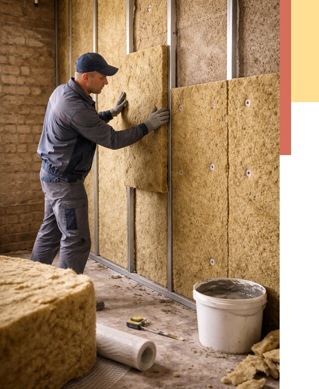 Утепление стен минватой в чусовом от 1410 руб./м2 — недорого и быстро | ОТДЕЛОЧНИК-Чсв