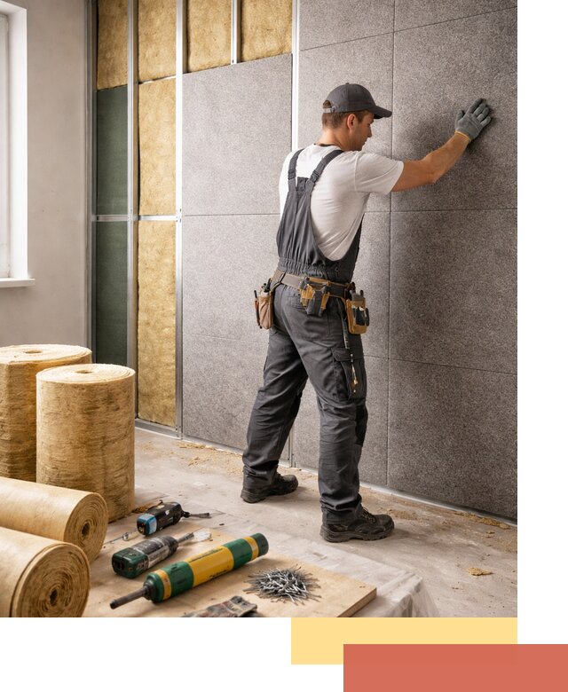 Профессиональная шумоизоляция стен в чусовом для квартиры и офиса