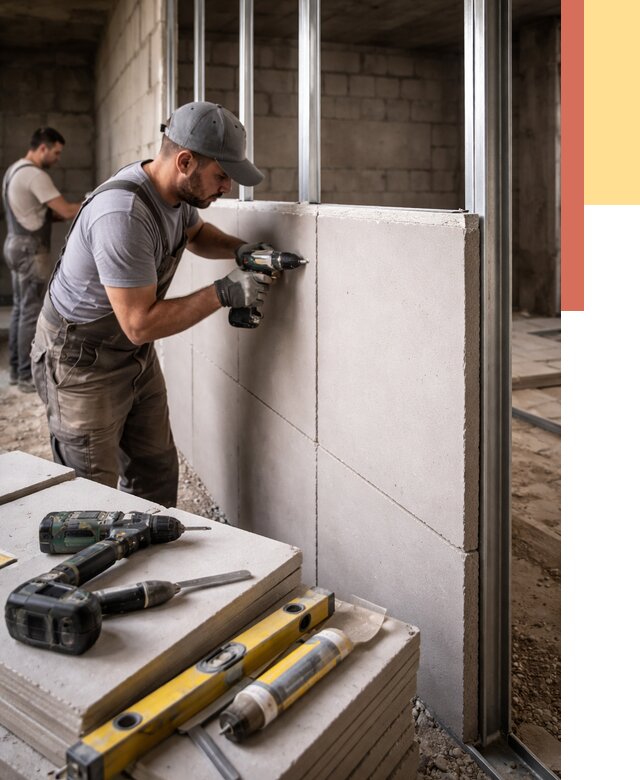 Кладка влагостойких перегородок ПГП в чусовом от 1254 руб. под ключ | ОТДЕЛОЧНИК-Чсв