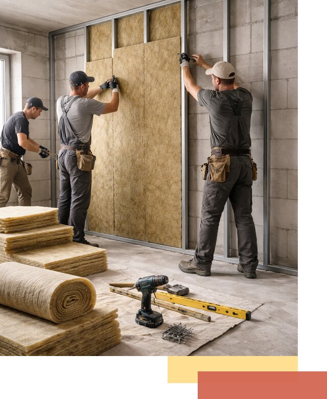 Шумоизоляция перегородок из блоков в чусовом — монтаж и защита шумоизоляцией