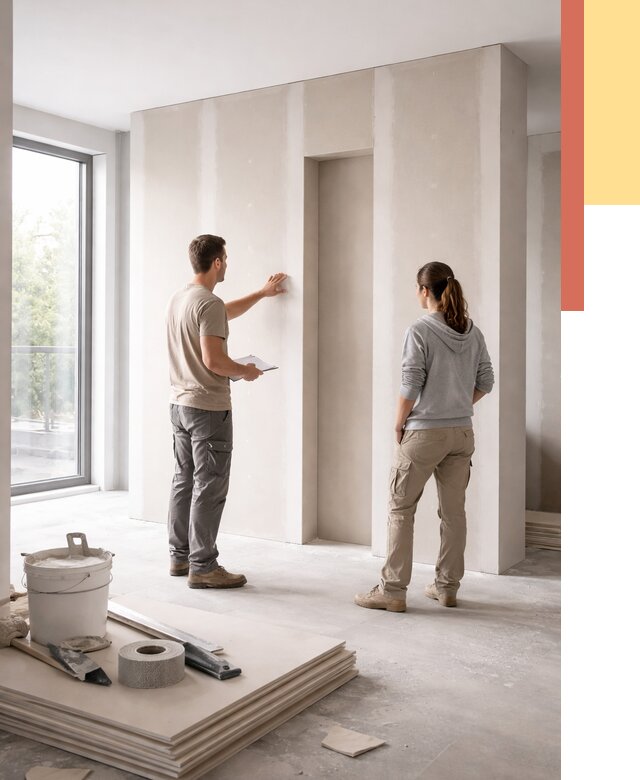 Зонирующая перегородка из гипсокартона в чусовом от 2925 руб. под ключ | ОТДЕЛОЧНИК-Чсв