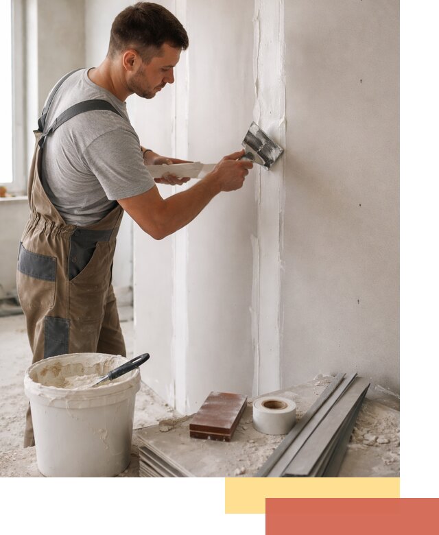 Шпаклевка перегородок из гипсокартона в чусовом качественно и быстро