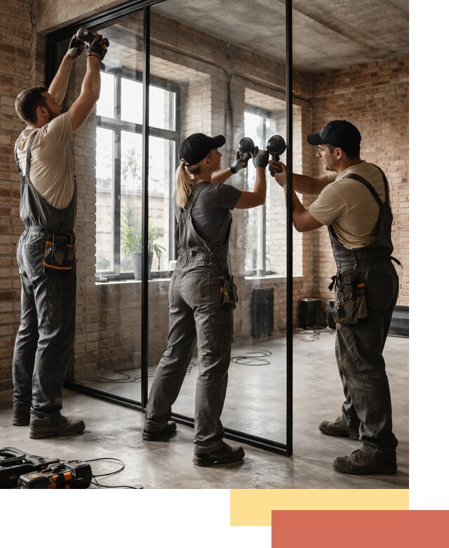 Стеклянные перегородки лофт — изготовление и монтаж в чусовом