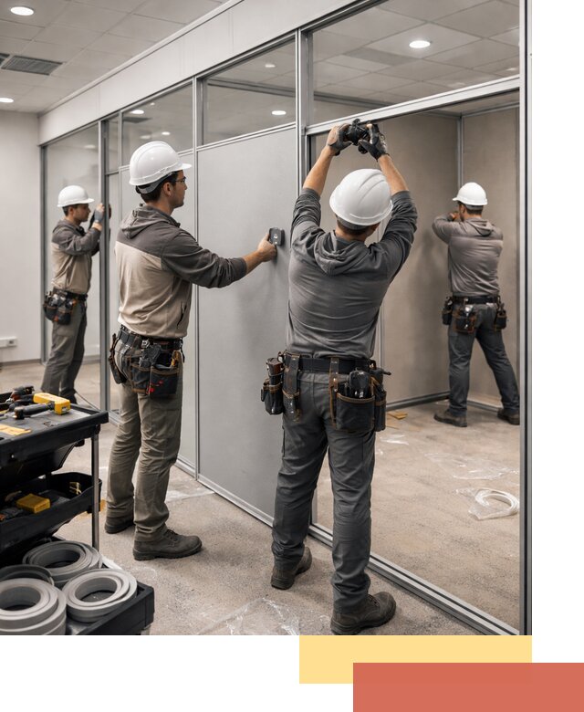 Мобильные офисные перегородки под ключ в чусовом