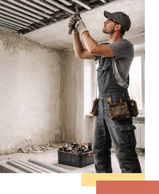 Демонтаж реечного потолка в чусовом быстро и аккуратно