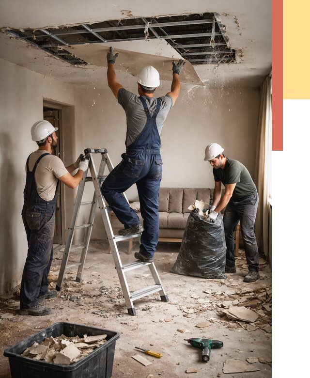 Демонтаж гипсокартонного потолка в чусовом от 439 руб. за м2 — ОТДЕЛОЧНИК-Чсв