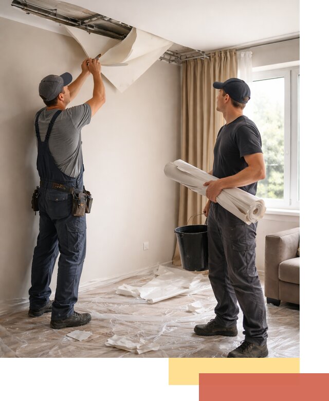 Демонтаж натяжного потолка в чусовом быстро и аккуратно