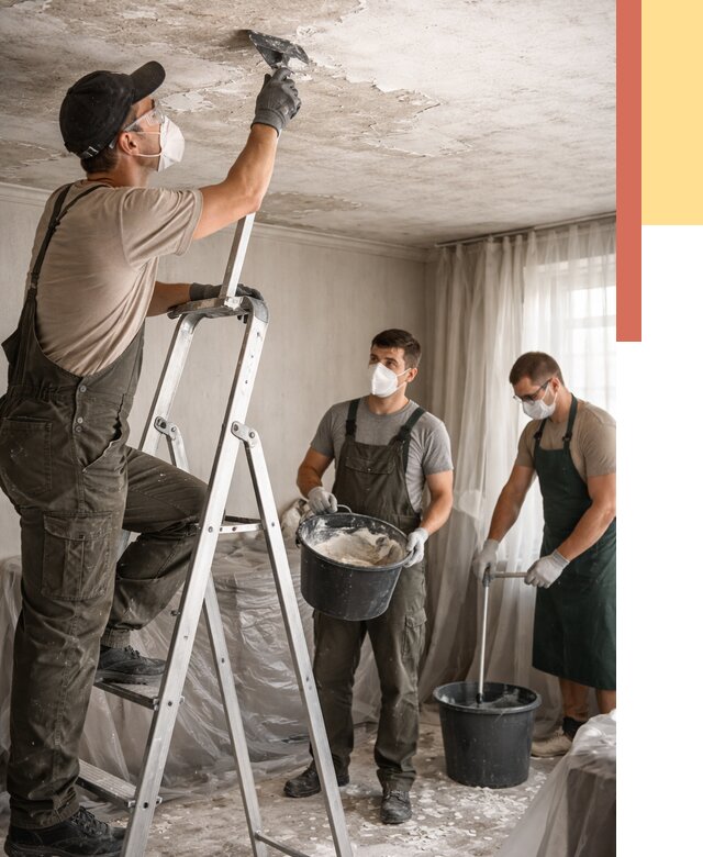 Удаление побелки с потолка в чусовом от 2612 руб. быстро и недорого | ОТДЕЛОЧНИК-Чсв