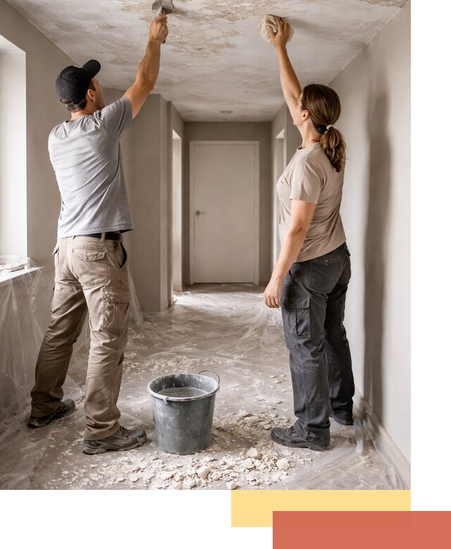 Удаление побелки с потолка в чусовом — быстро и аккуратно