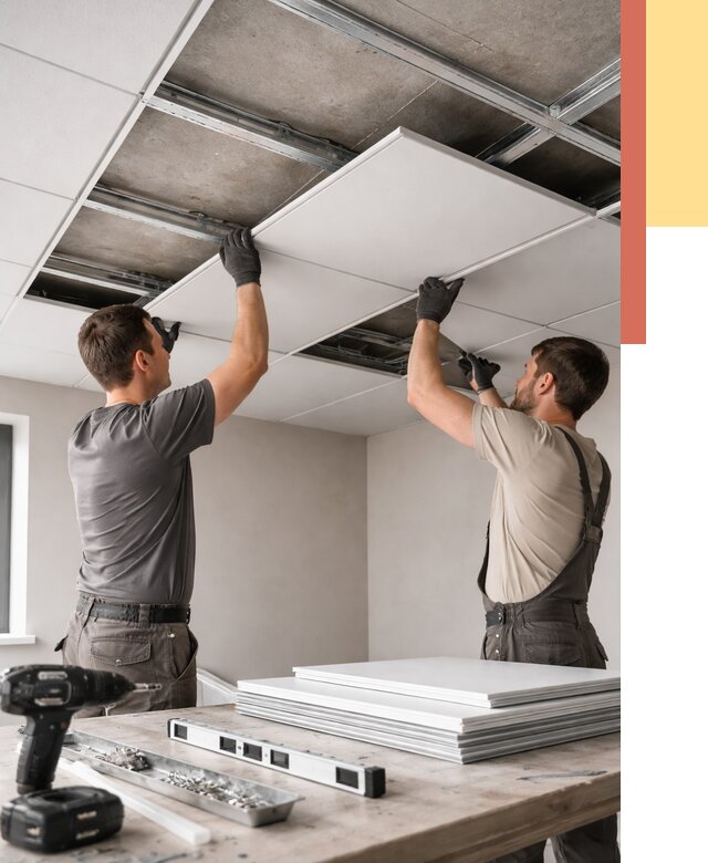 Монтаж кассетного потолка в чусовом от 4702 руб/м2 — установка и сборка | ОТДЕЛОЧНИК-Чсв