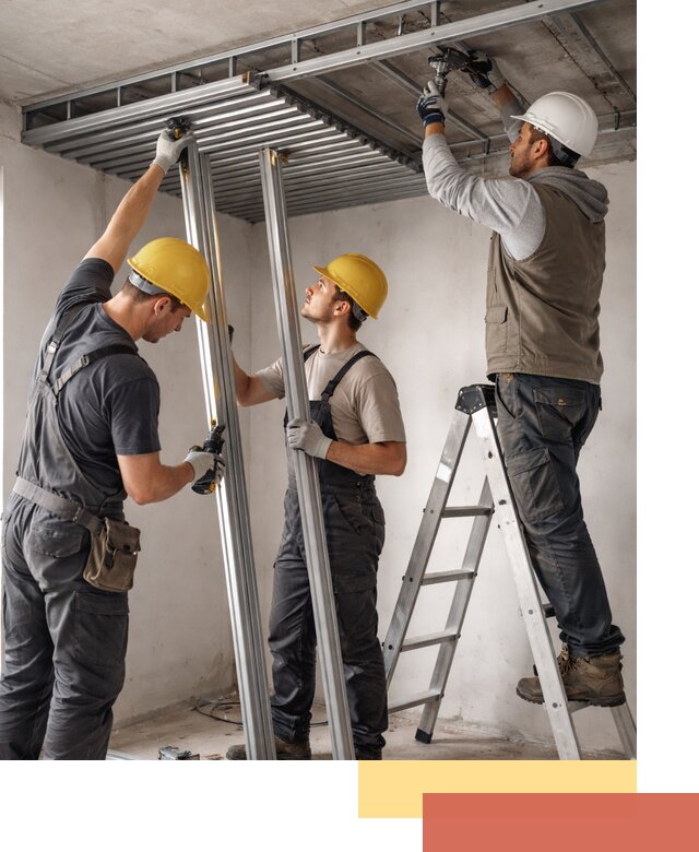 Монтаж реечного потолка под ключ в чусовом