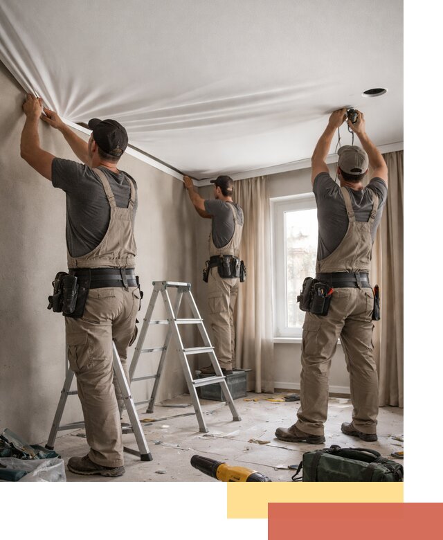 Монтаж матового натяжного потолка в чусовом качественно и быстро