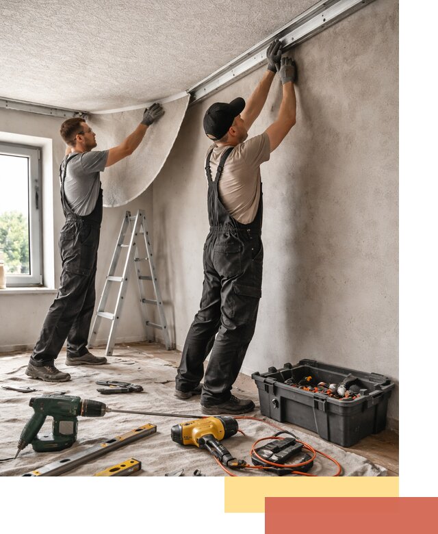 Монтаж фактурного натяжного потолка в чусовом качественно и быстро