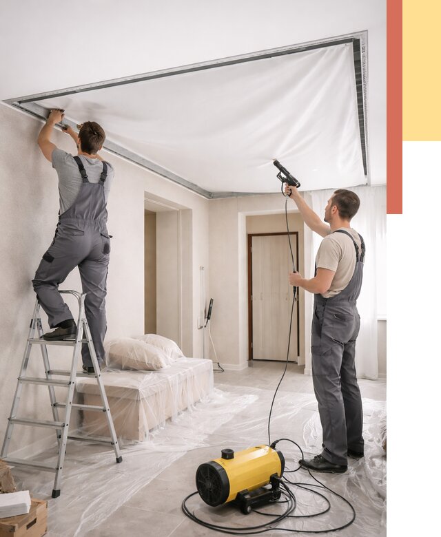 Монтаж натяжного потолка в прихожей в чусовом от 2769 руб. под ключ | ОТДЕЛОЧНИК-Чсв