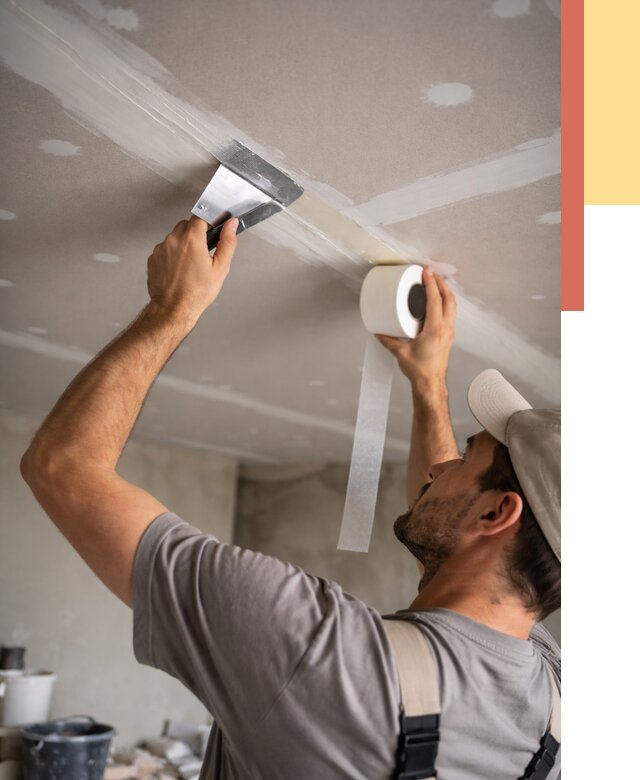 Обработка швов потолка ГКЛ в чусовом от 7836 руб. под ключ | ОТДЕЛОЧНИК-Чсв