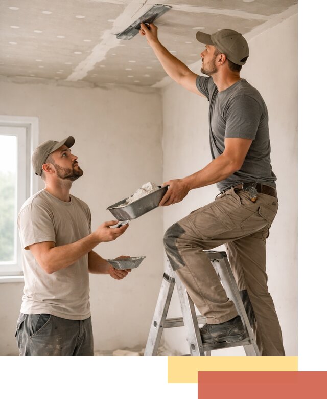 Шпаклевка потолка из гипсокартона в чусовом качественно и быстро