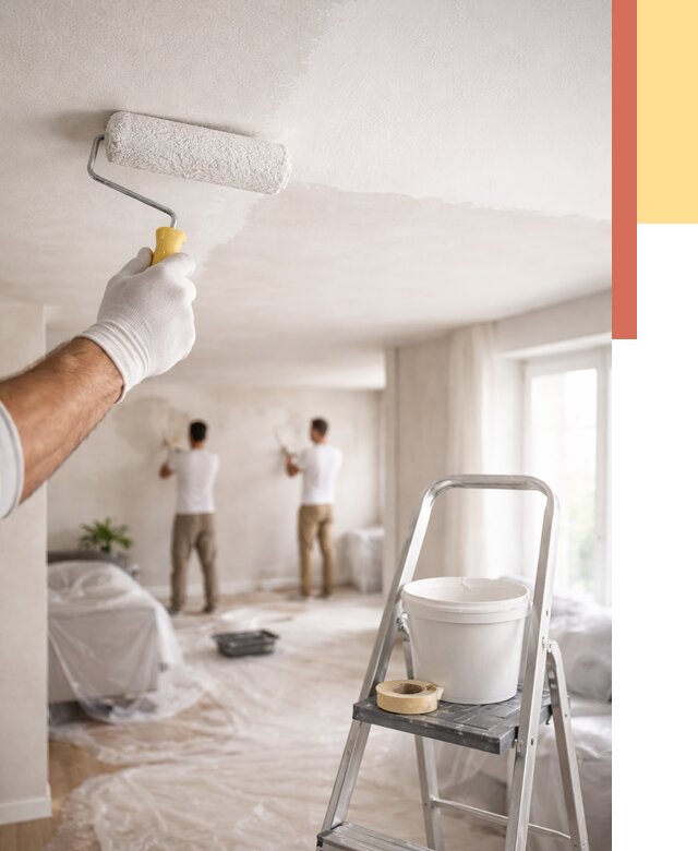 Покраска потолка акриловой краской в чусовом от 2612 руб. | ОТДЕЛОЧНИК-Чсв